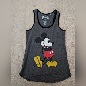 Disney Mickey Mouse Crewneck Gray Tank Top
